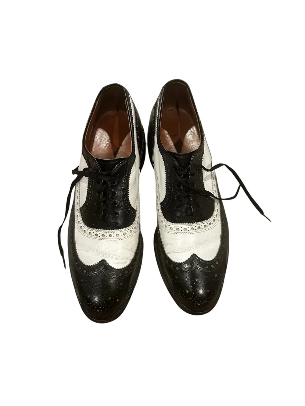 Allen Edmonds Broadstreet Two Tone Brogue Spectator Oxfords Leather Shoes 7